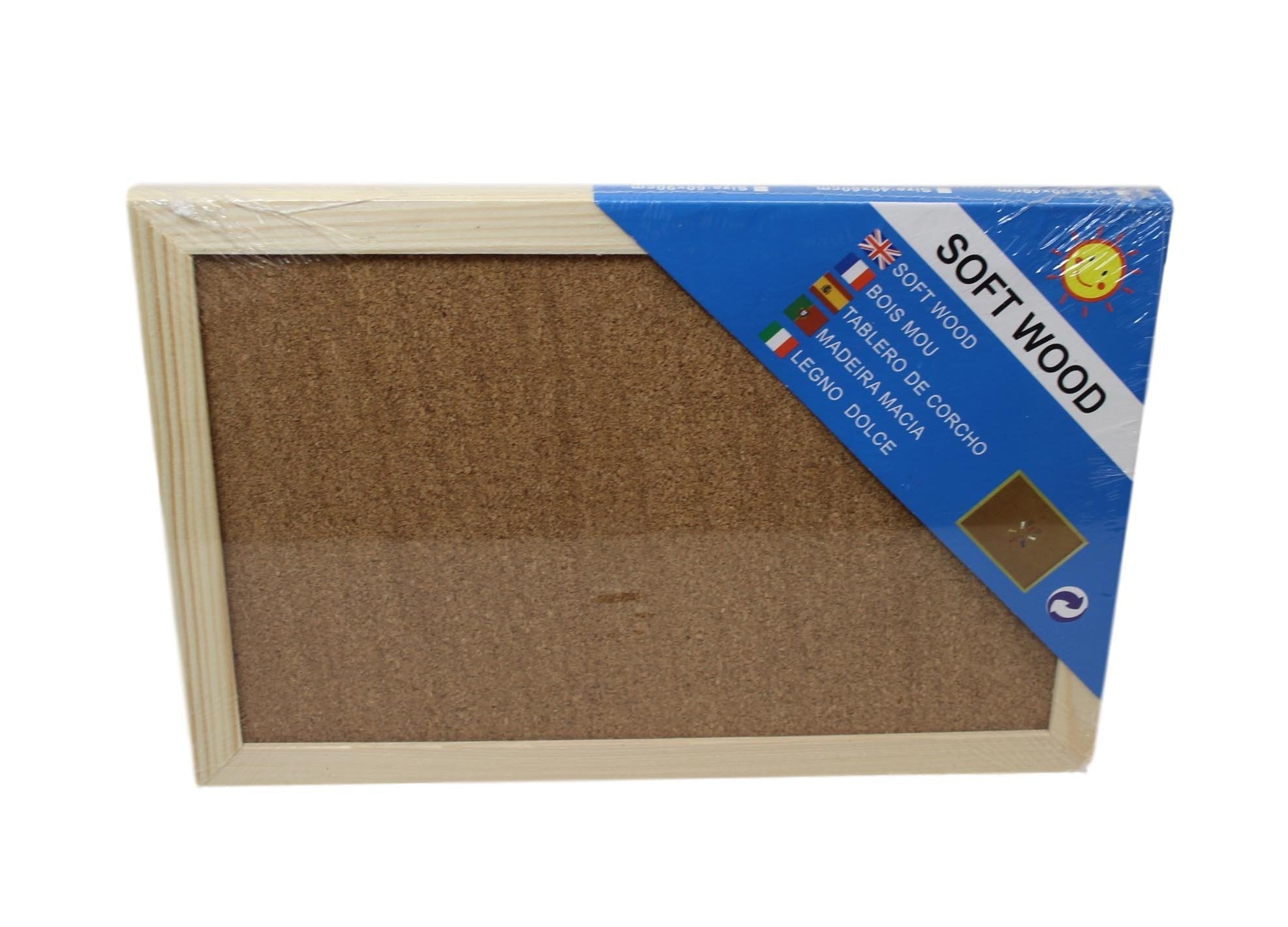 Soft Wood Pinning Board School Office Art and Crafts Soft Wood Board 30cm x 20cm  6084