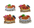 Fridge Magnet Italian Pasta Pizza Food Design 8 cm Assorted Designs 6108
