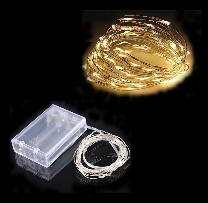 LED Christmas Fairy Light String Battery Operated 3M Natural 8083