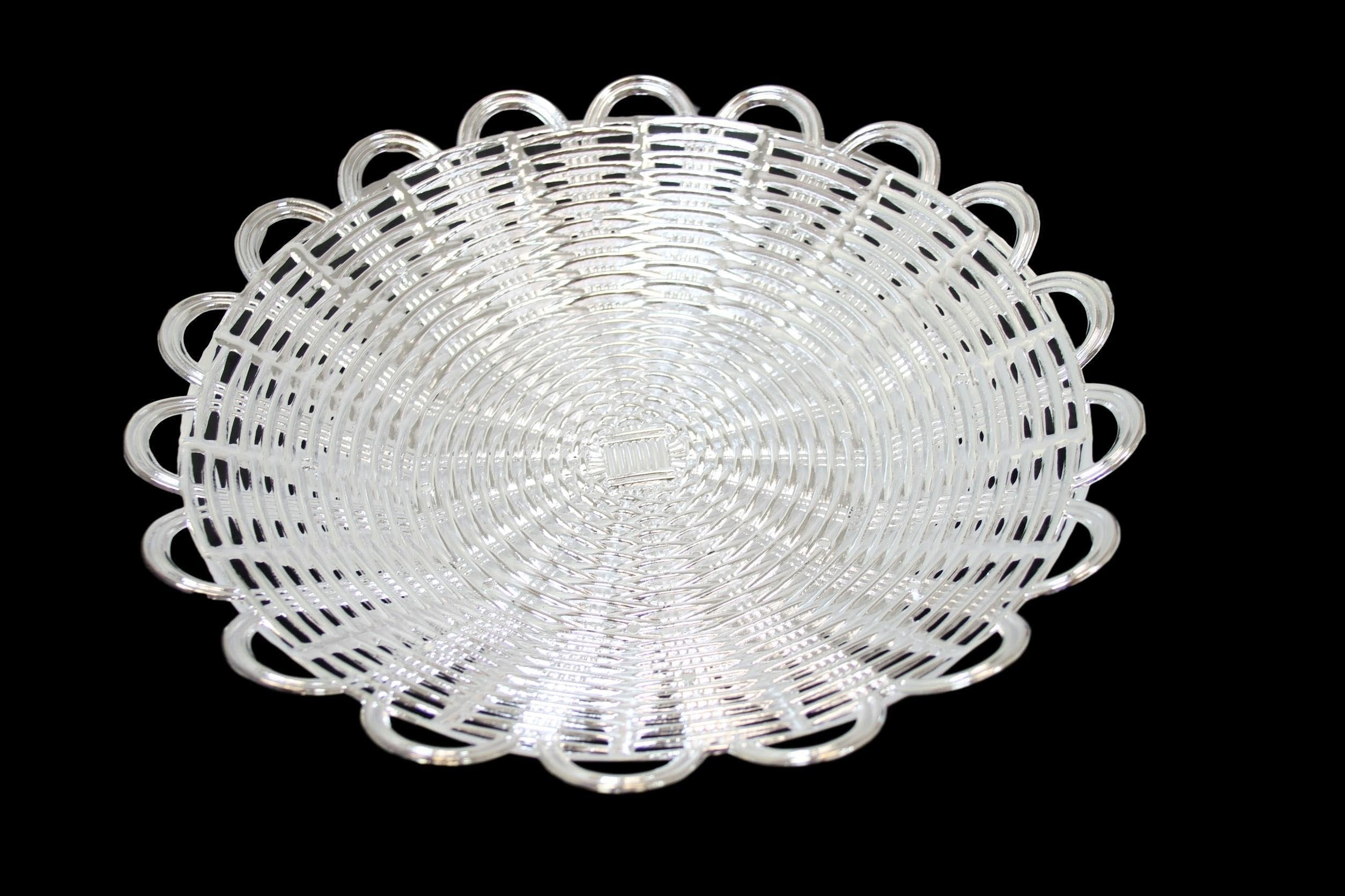 Silver/Gold Serving Plastic Food Home Desserts Party Celebration Serving Plate 28cm 6144