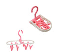 Foldable Laundry Clothes Peg Hanger 20 cm Assorted Colours 6152