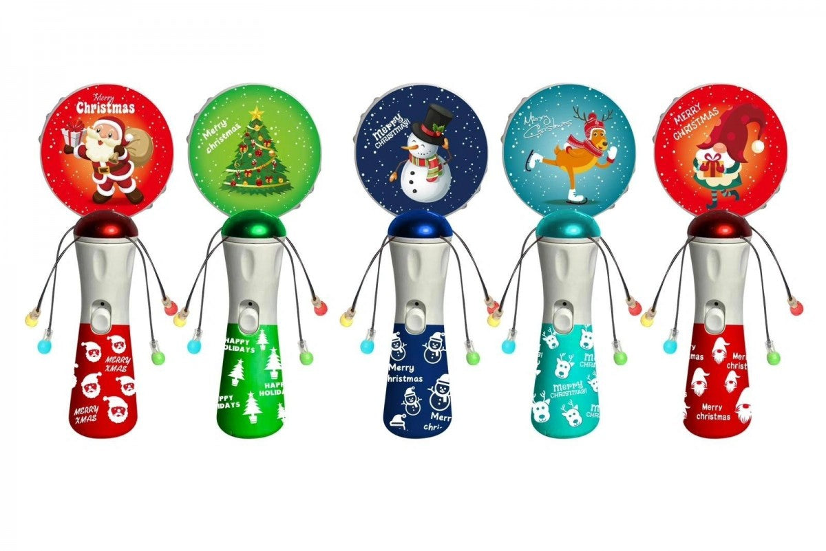 203-1 Light Up &amp; Music Christmas Spinning Toy Batteries Included