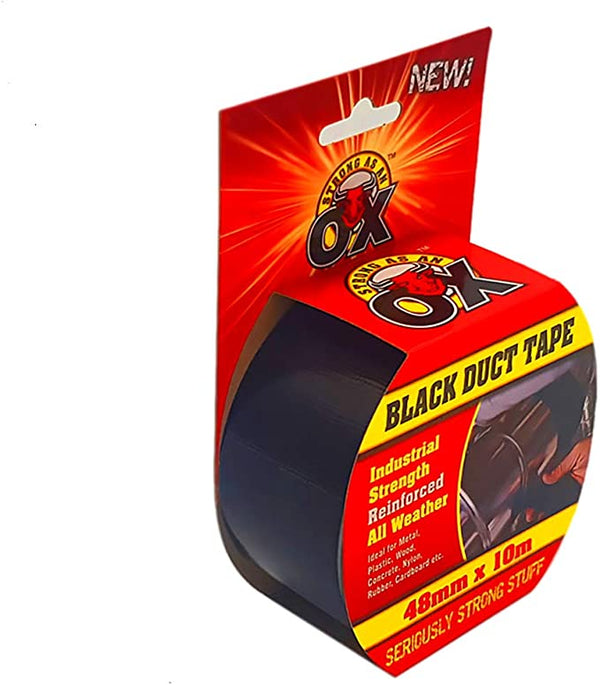 SAAO Black Duct Tape 48mm X 10 Metre 2971