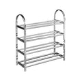4 Tier Stainless Steel Shoe Storage Display Rack 70 x 60 x 23 cm 6213 A