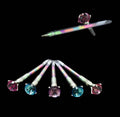 Multicolour Ink Gel Pen Diamond Top 19 cm Assorted Colours 2203 / 6620