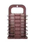Multi Colours  Plastic Shower Bathroom Hanger Rattan Style Shelf Compartment 2.5Kg 6222