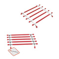 SQ Pro Elite Stainless Steel and Silicone Pan Trivet 20 x 21 cm Red 6225 A
