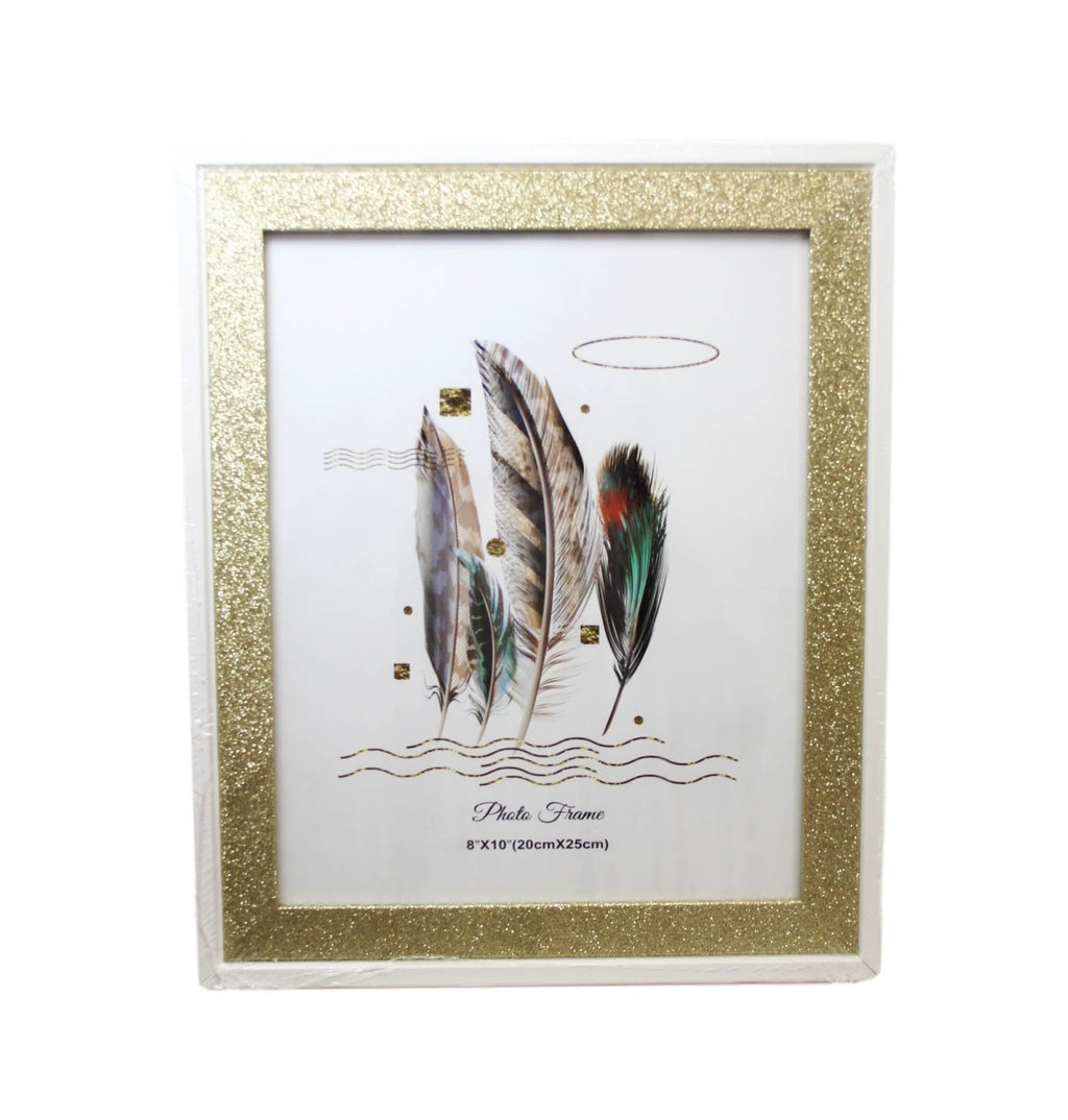 Silver / Gold Sparkly Photo Frame 20 x 25 cm Assorted Colours 6228