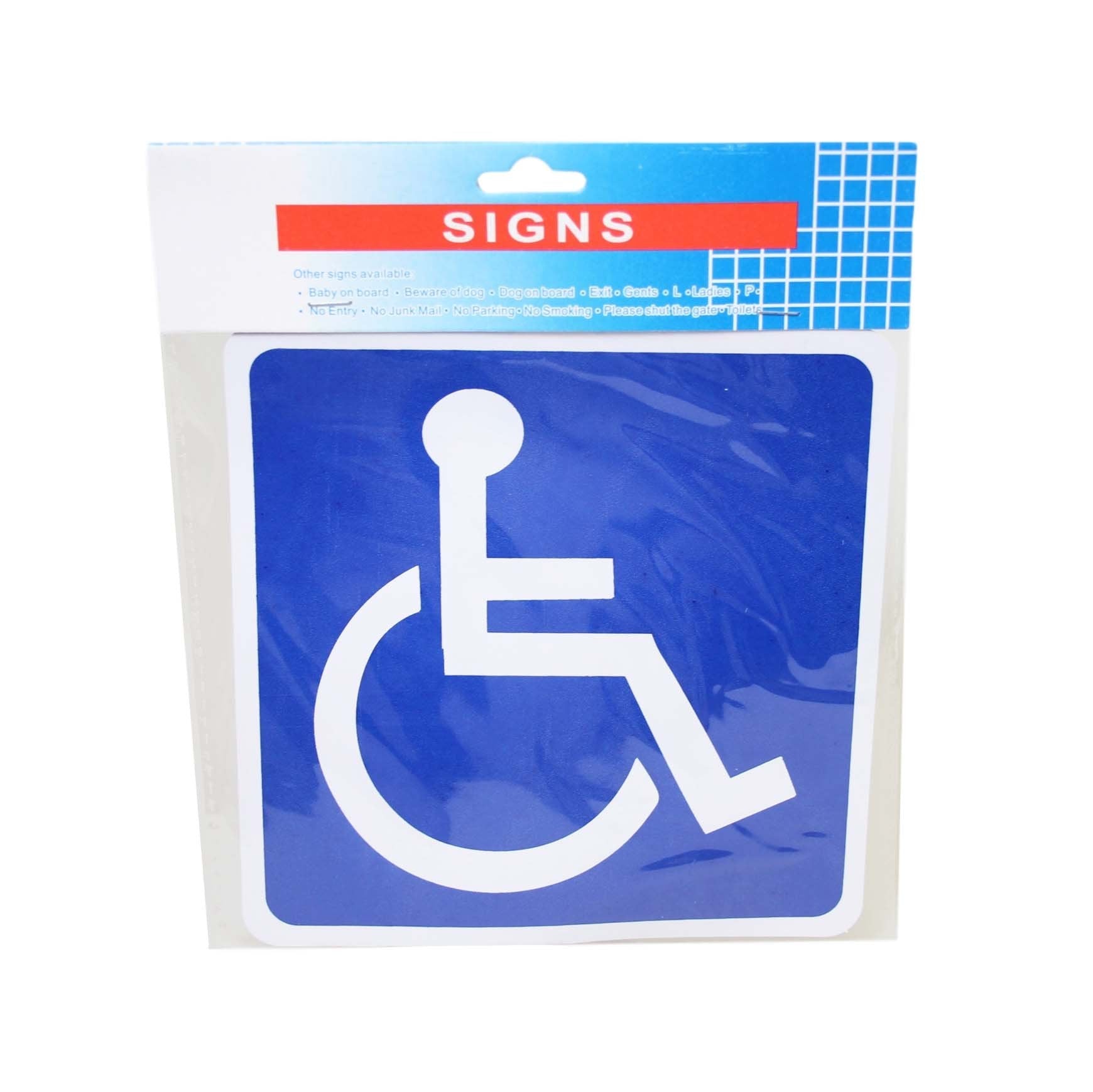 Magnetic Blue Disabled Badge Car Window Sign Disable Permit Sign 14cm x 14cm 6248