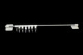 Suction Bathroom Kitchen Rail With Hooks Easy Storage Self Adhesive Rail 7 Hooks 45cm 62586