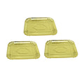 Gold Coloured Paper Party Celebrations Disposable Serving Plates Gold 24.5 x 19 cm Pack of 3 6277
