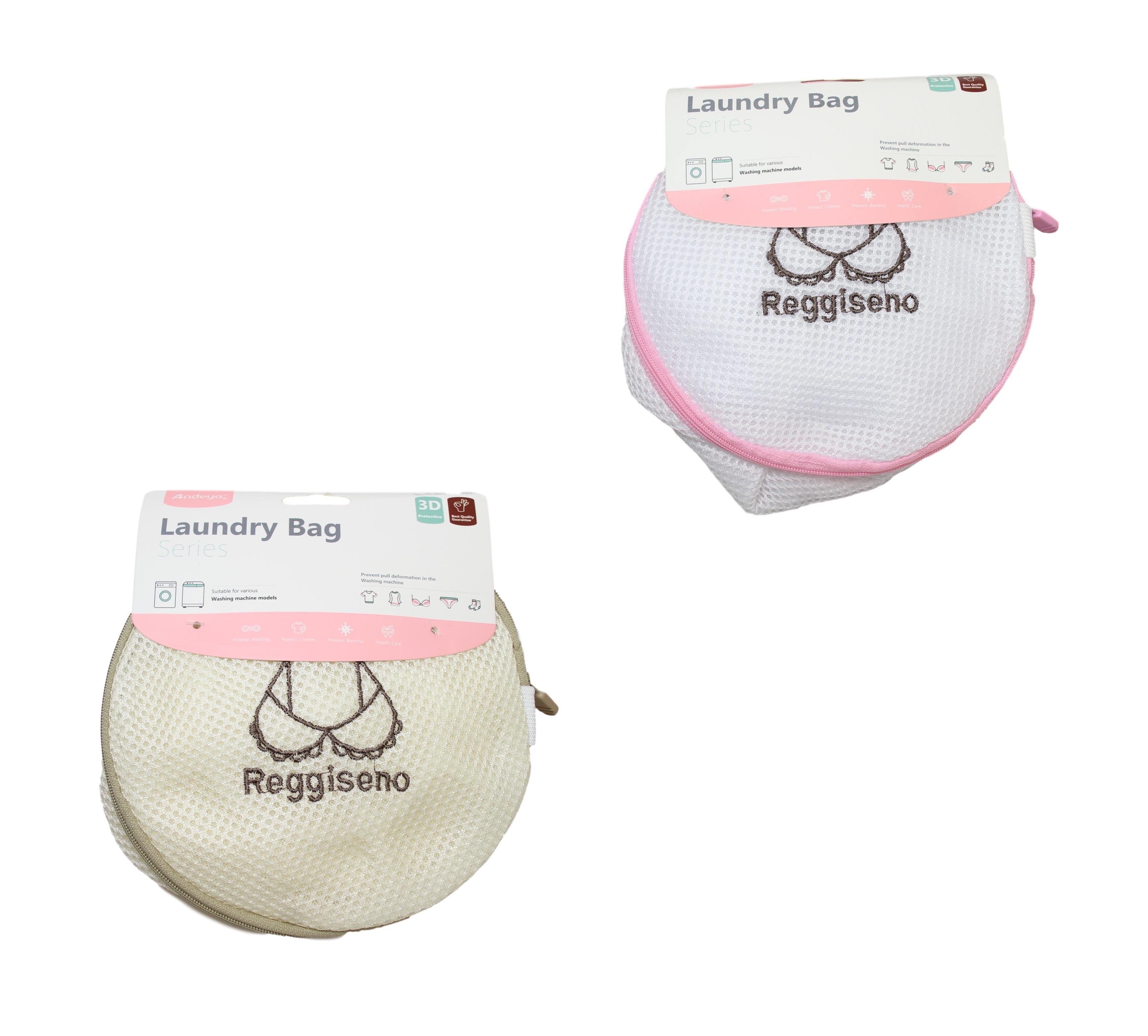 Protective Zipped Round Mesh Underwear Bra Washing Laundry Clothes Bag 18 x 18cm Assorted Colours 6313