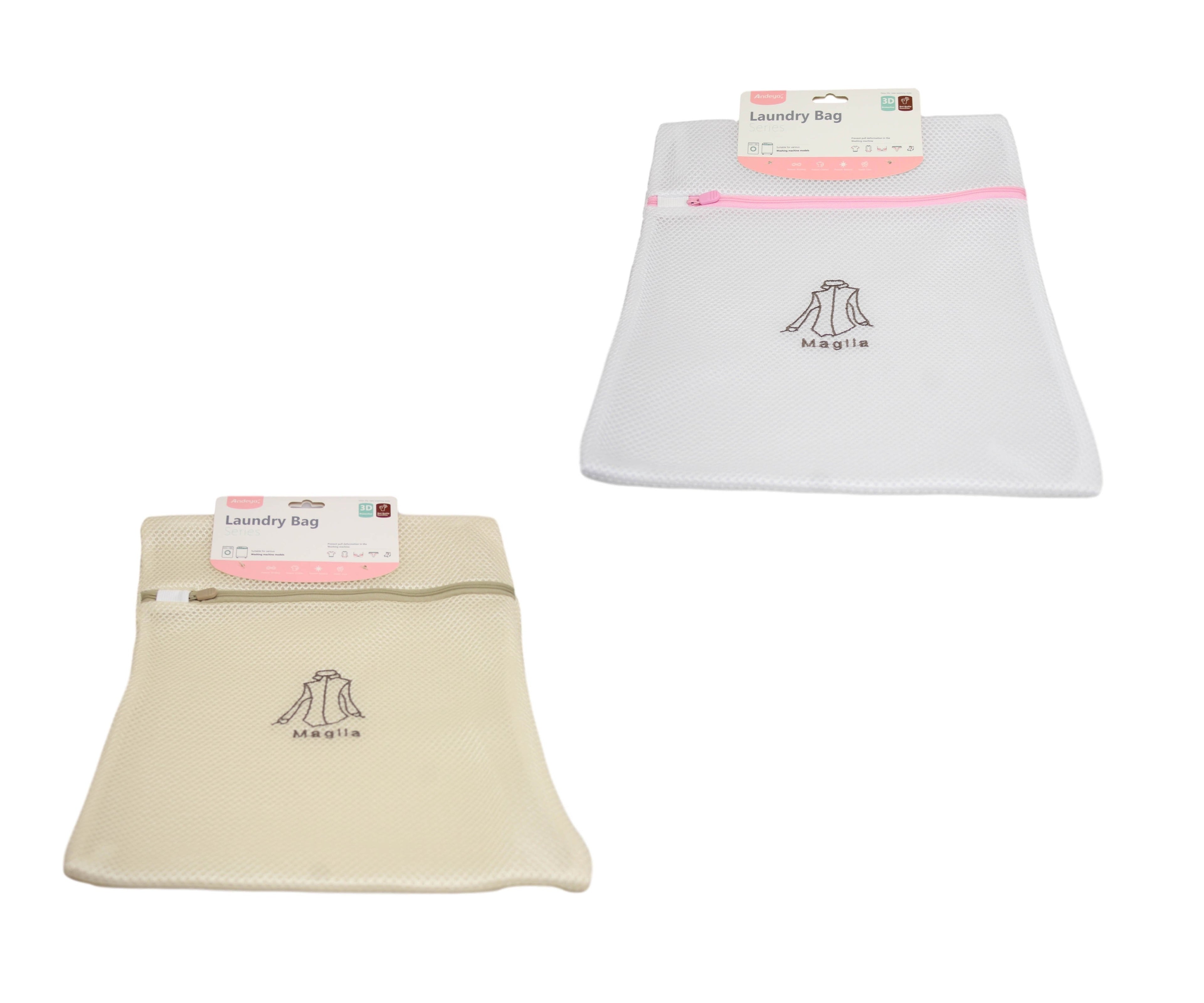 Protective Zipped Mesh Shirt Washing Laundry Clothes Bag 30 x 40cm Assorted Colours 6314