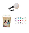 (M) Cotton Ball Ceiling Lamp Battery Operated String LED Indoor Hook Assorted Colours 6332