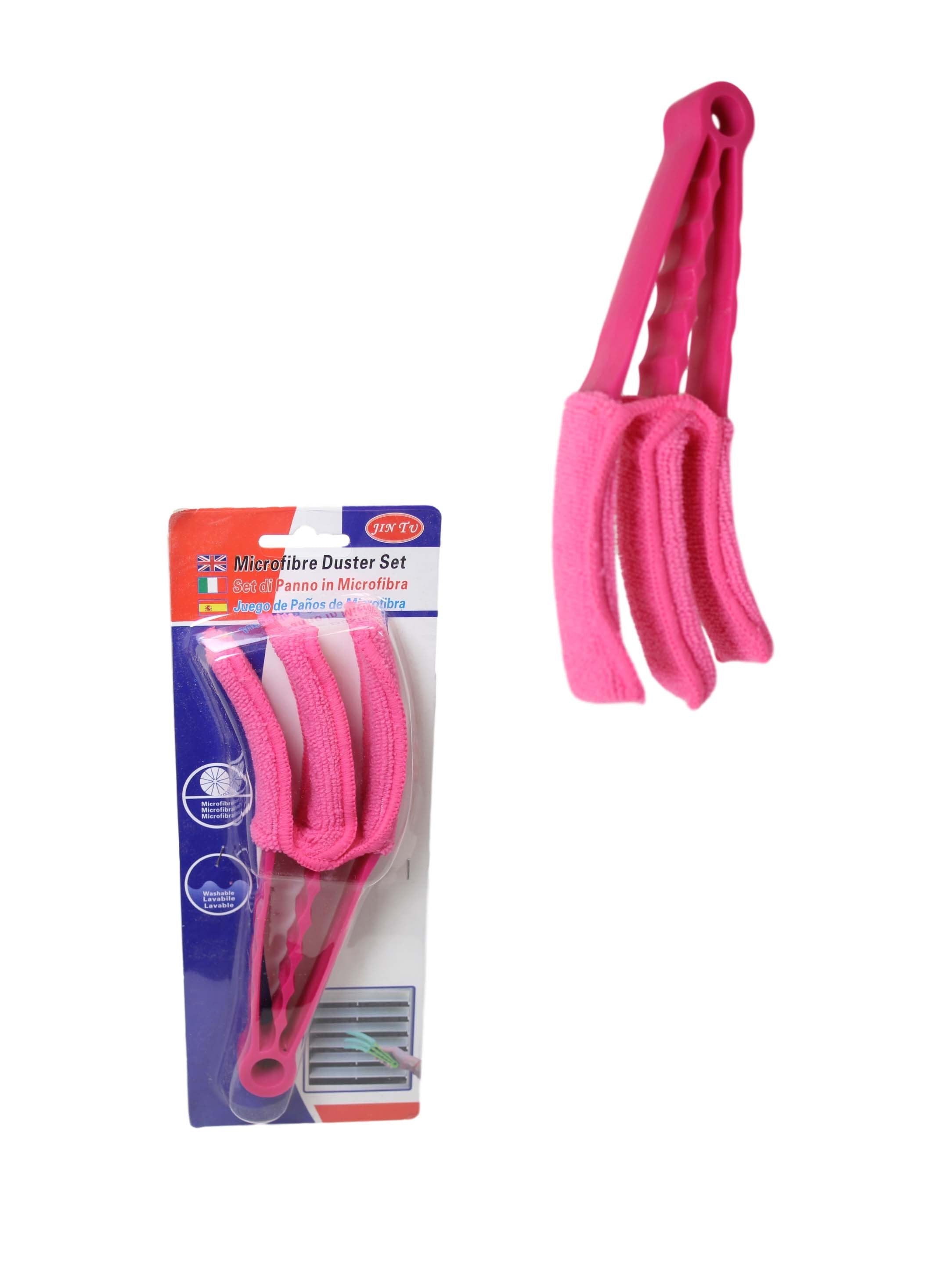 Washable Microfibre 3 in 1 Window Blinds Duster 20 cm Assorted Colours 6346