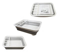 Foldable Collapsible Silicone Kitchen Sink Dish Drainer 36 x 30 x 10 cm 6442