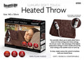 Luxury Soft Touch Electric Heated Throw Blanket 160 x 130 cm 6504