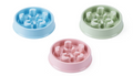 Pet Dog Food Slow Feeding Feeder Bowl 18 x 5 cm Assorted Colours 6651