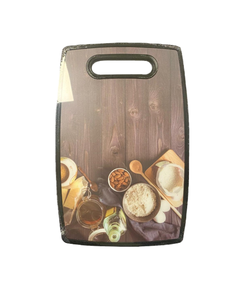 Plastic Kitchen Chopping Board with Printed Design 19.8 x 29.8 x 1.1 cm Assorted Designs 6675