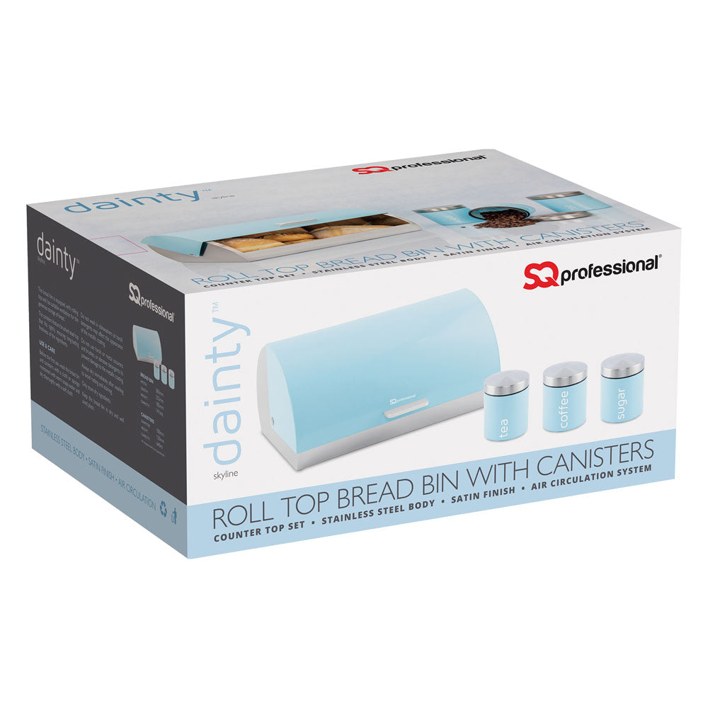 SQ Professional Dainty Metal Bread Bin with 3 Canisters Skyline 2700 / 6731