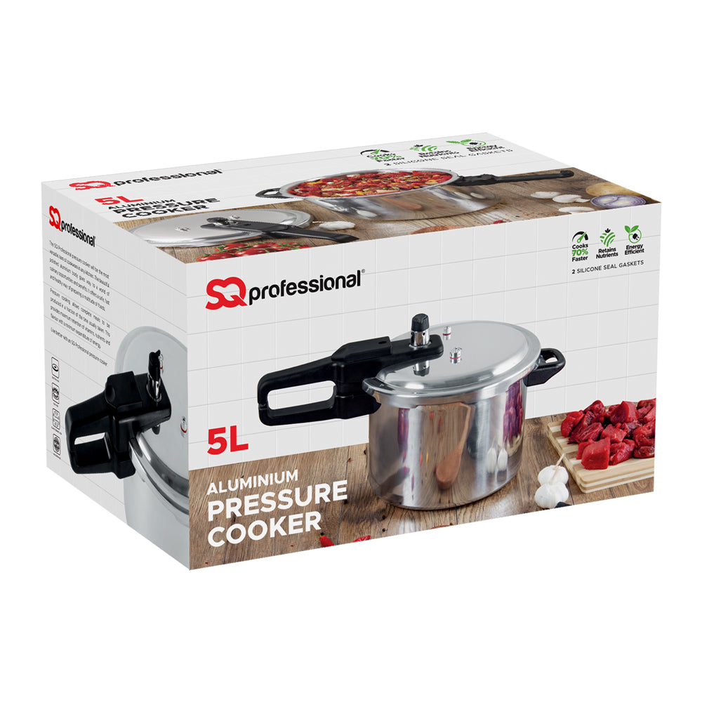 SQ Professional Aluminium Pressure Cooker 5 Litre 6734