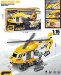 JS128 Engineering Helicopter With Lights &amp; Sound Multifunctional