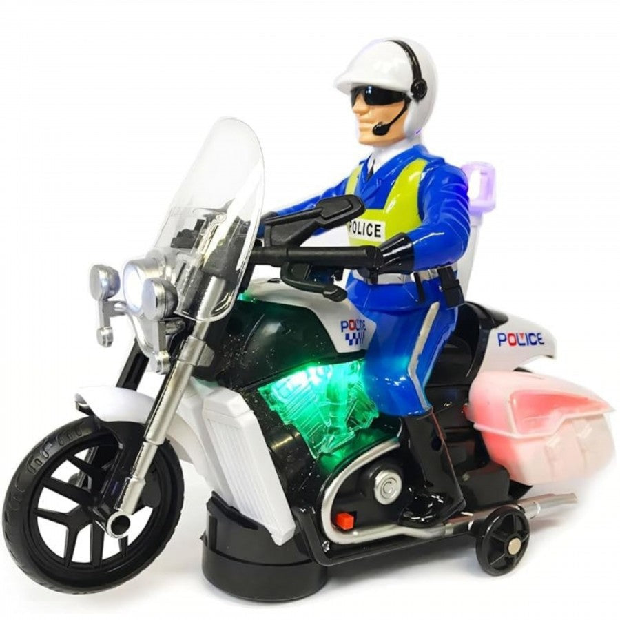 2688B Light Up Police Motorbike
