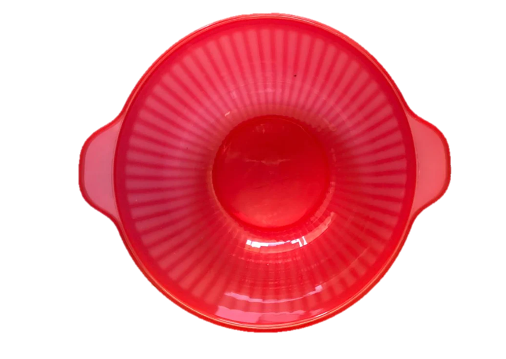 Plastic Bowl with Flat Handle 15.5 cm Assorted Colours 6800