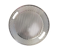 Plastic Round Serving Tray Patterned Design 32 cm Assorted Colours 6818