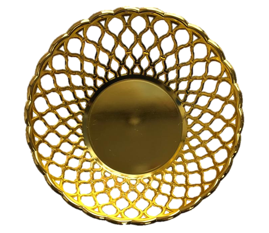 Plastic Fruit Bowl Netted Design 25 x 8 cm 6822