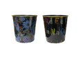 Plastic Printed Floral Design Paper Office Bin 22 x 21 cm Assorted Designs 6839