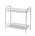 Office Metal Storage Rack 2 Tier 33 x 35 x 17 cm Assorted Colours 6872