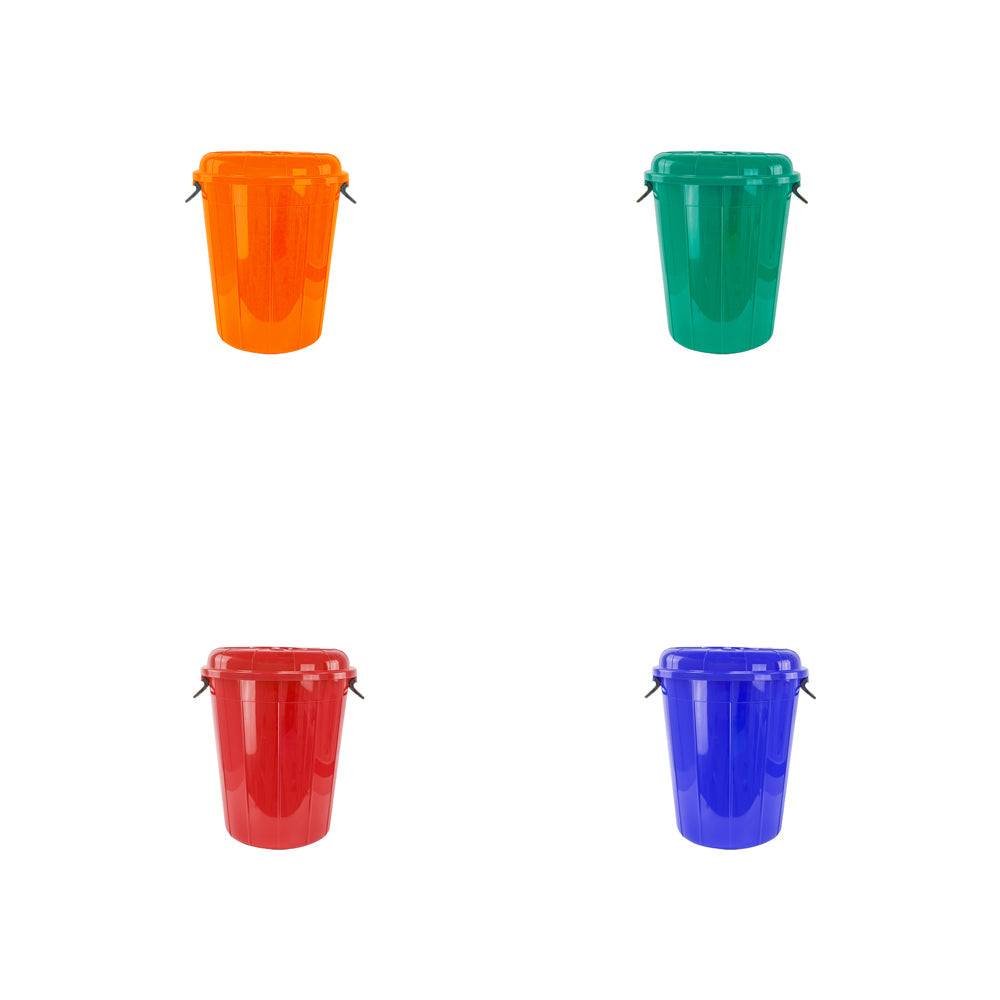 Plastic Eco Storage Drum Bin Bucket with 2 Side Handles 30L Assorted Colours 6930/Eco3000