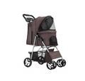 Pet Dog Pram Buggy Stroller with Plastic Handle 80 x 75 x 40 cm Assorted Colours 6943 A