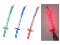 4009-10 Light Up Pixel Katana Transparent Assorted