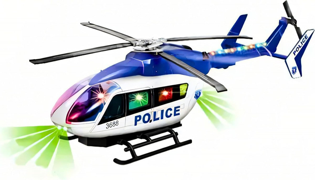 3688B Light Up Police Helicopter