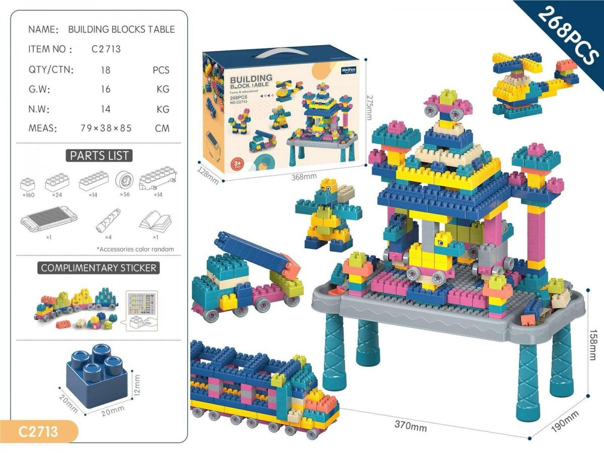 C2713 268pcs Building Block Table
