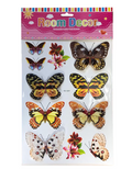 Room Decor 3D Effect Wall Stickers 44 x 25 cm Assorted Designs and Colours 7127