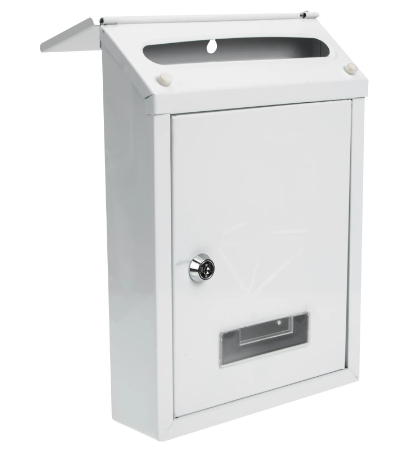 Metal Mail Letterbox 260 x 200 x 75 mm Assorted Colours 7136