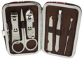 Foldable Nail Manicure Set of 7 Pieces 11 x 6 cm Assorted Designs 7137