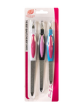 Double Sided Metal Nail File and Dead Skin Remover Pack of 3 Assorted Sizes 7140