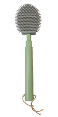 Bathroom Plastic Retractable Silicone Toilet Brush 47 cm Assorted Colours 7188