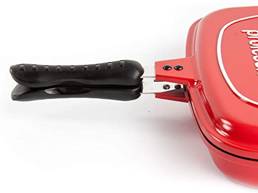 SQ Professional Nea Diecast Double Sided Magic Pan 32cm Rossa Red 4680