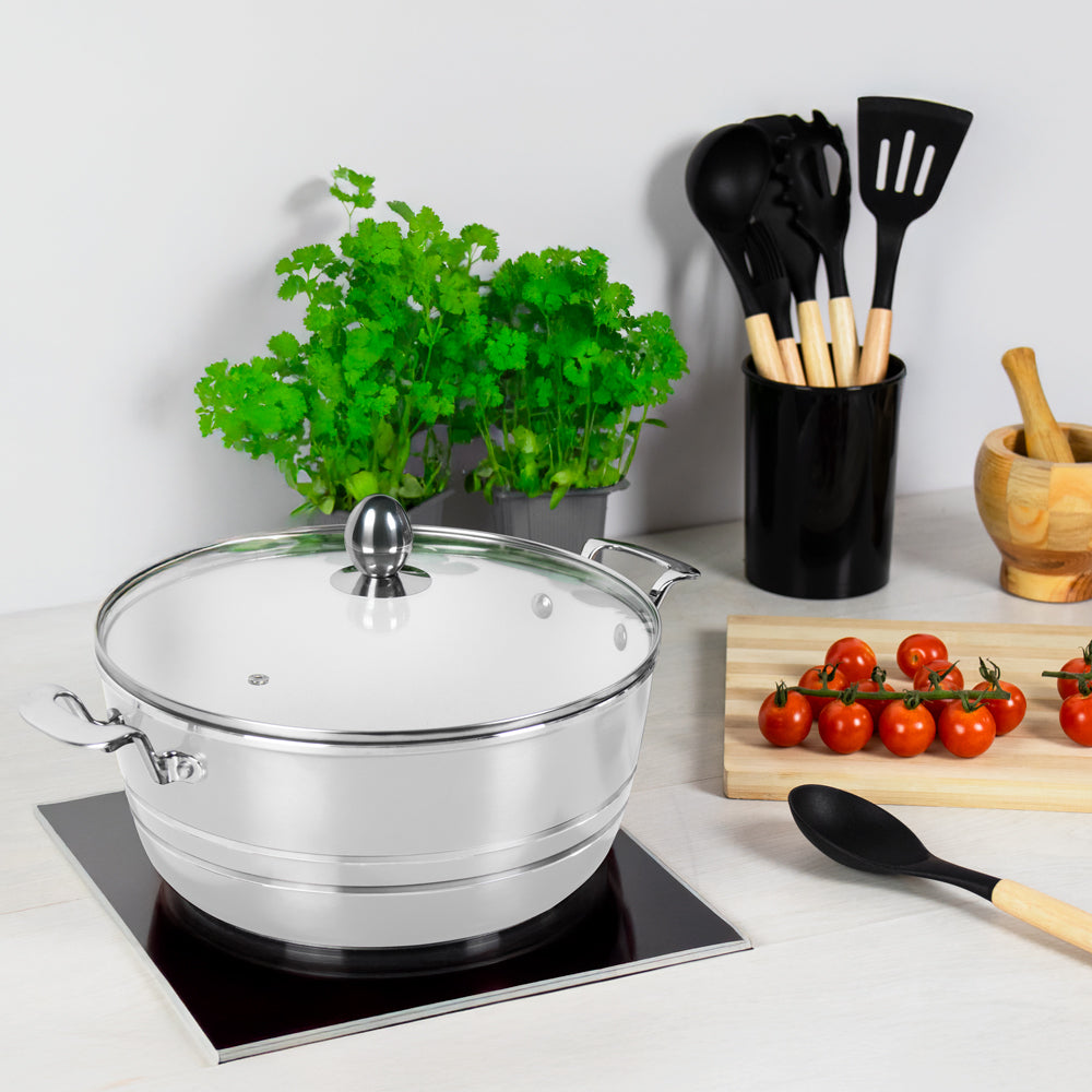SQ Professional Seramiq Mianra Diecast Stockpot Set of 5 Quartz 7202