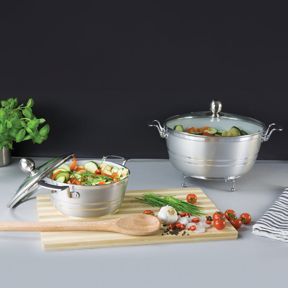 SQ Professional Seramiq Mianra Diecast Stockpot Set of 5 Quartz 7202