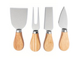 Metal Cheese Knife Cutter Slicer Set 12 cm Pack of 4 Wooden Handle 7215