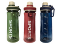 Plastic Sports Gym Drinking Bottle 600ml 22 x 8cm Assorted Colours 7216 A