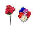 Plastic Artificial Flowers Carnation Inspired 38 cm Assorted Colours 7319