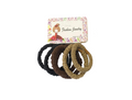 Hair Bobble Elastic Tie Pack of 6 Assorted Colours 7336