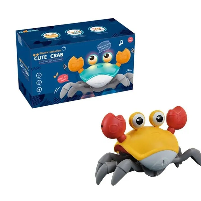 QC-1Y CUTE ELECTRIC CRAB W/ SOUND, MOVEMENT &amp; MUSIC RECHARGEABLE